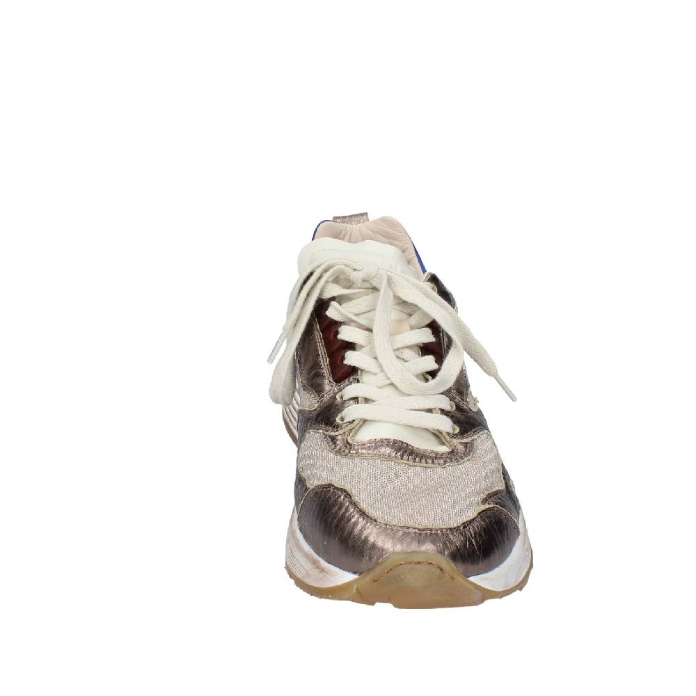 scarpe uomo MOMA sneakers beige pelle bronzo tessuto 4AS401 EY556 Bestseller