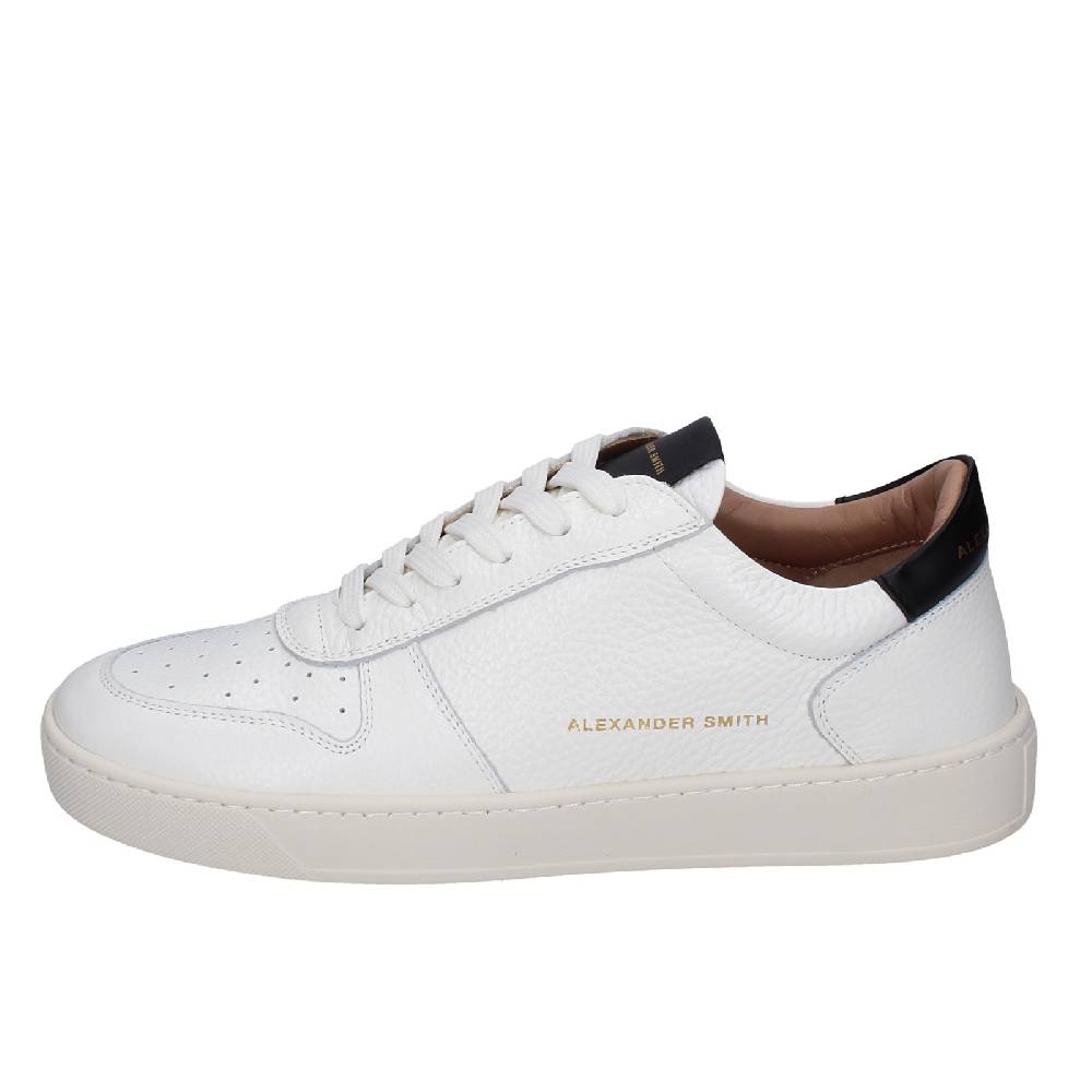 scarpe uomo ALEXANDER SMITH sneakers bianco pelle EX601 Offerte stagionali