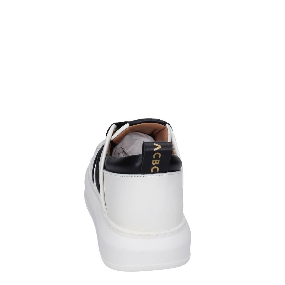 scarpe uomo ALEXANDER SMITH sneakers bianco pelle sintetica nero EX598 Comprane uno, ottenene uno gratis
