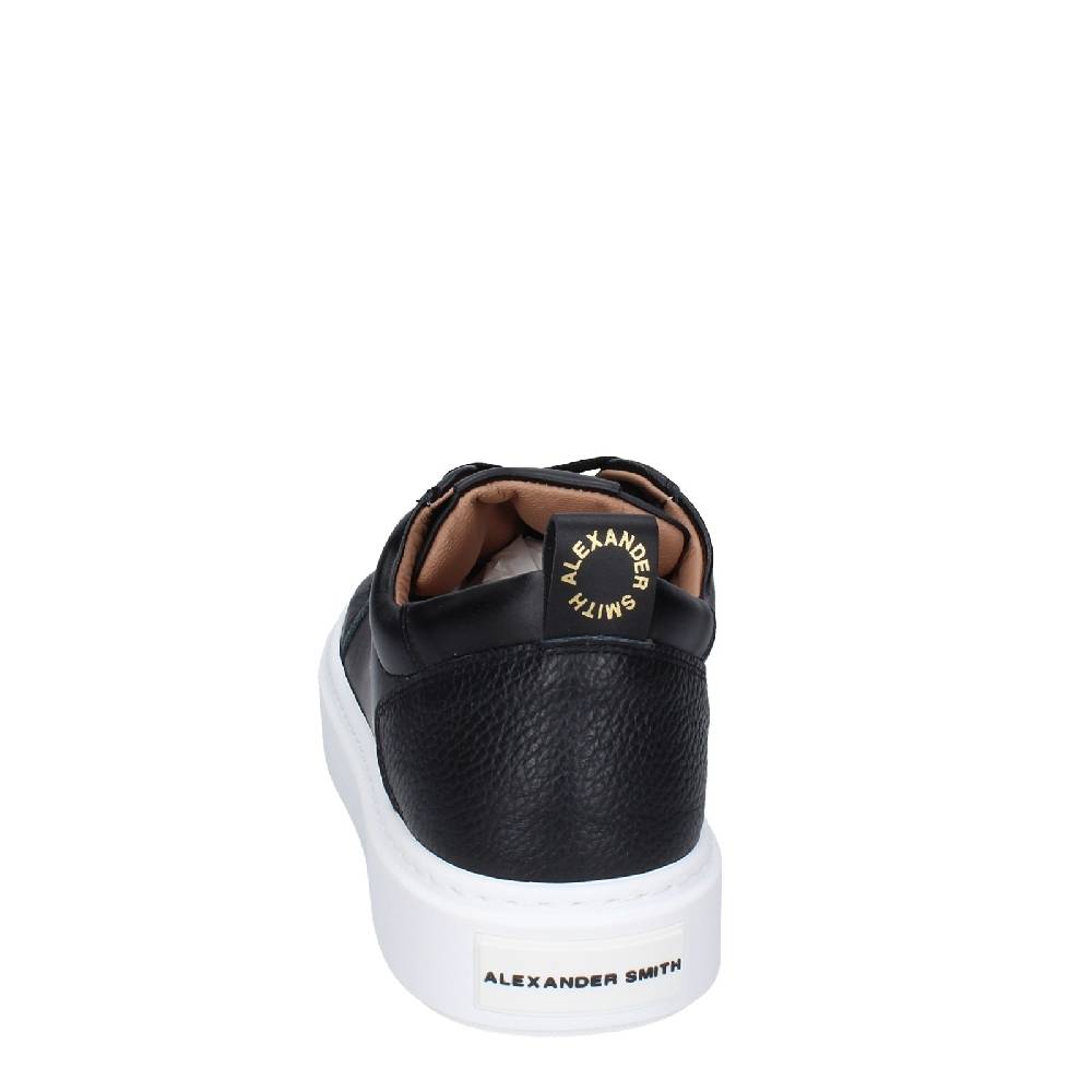 scarpe uomo ALEXANDER SMITH sneakers nero pelle EX528 Prezzo basso