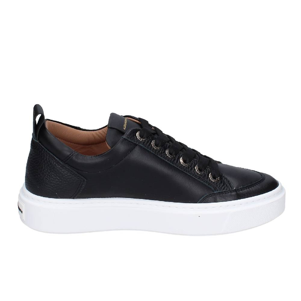 scarpe uomo ALEXANDER SMITH sneakers nero pelle EX528 Prezzo basso