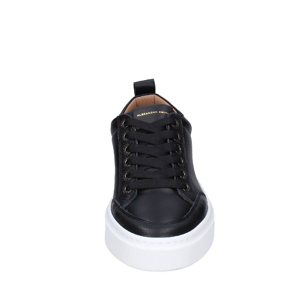 scarpe uomo ALEXANDER SMITH sneakers nero pelle EX528 Prezzo basso