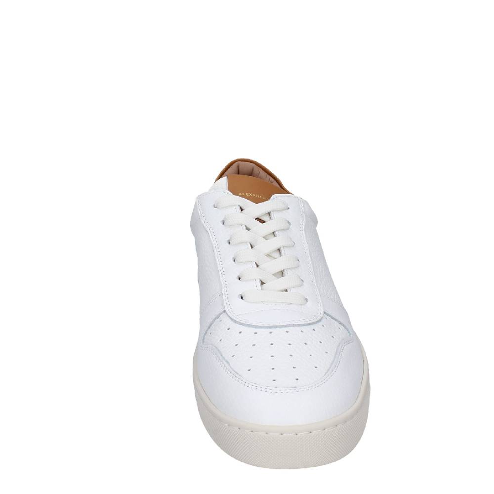 scarpe uomo ALEXANDER SMITH sneakers bianco pelle marrone EX540 Rilascio limitato