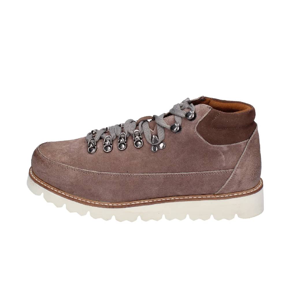 scarpe uomo CAFè NOIR stivaletti grigio camoscio marrone EZ383 Only for today