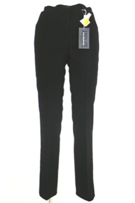 pantaloni donna ABSOLUTE 42 nero viscosa poliestere lycra AN642