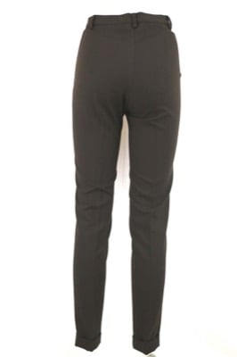 pantaloni donna ABSOLUTE 40 marrone poliestere AN539 Italia