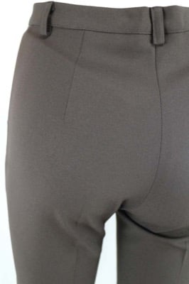 pantaloni donna ABSOLUTE 40 marrone poliestere AN539 Italia