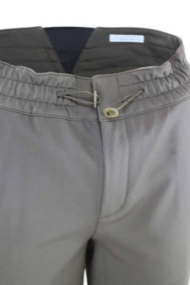 pantaloni donna STRENESSE 38 verde scuro poliestere AN364 Pezzi Unici