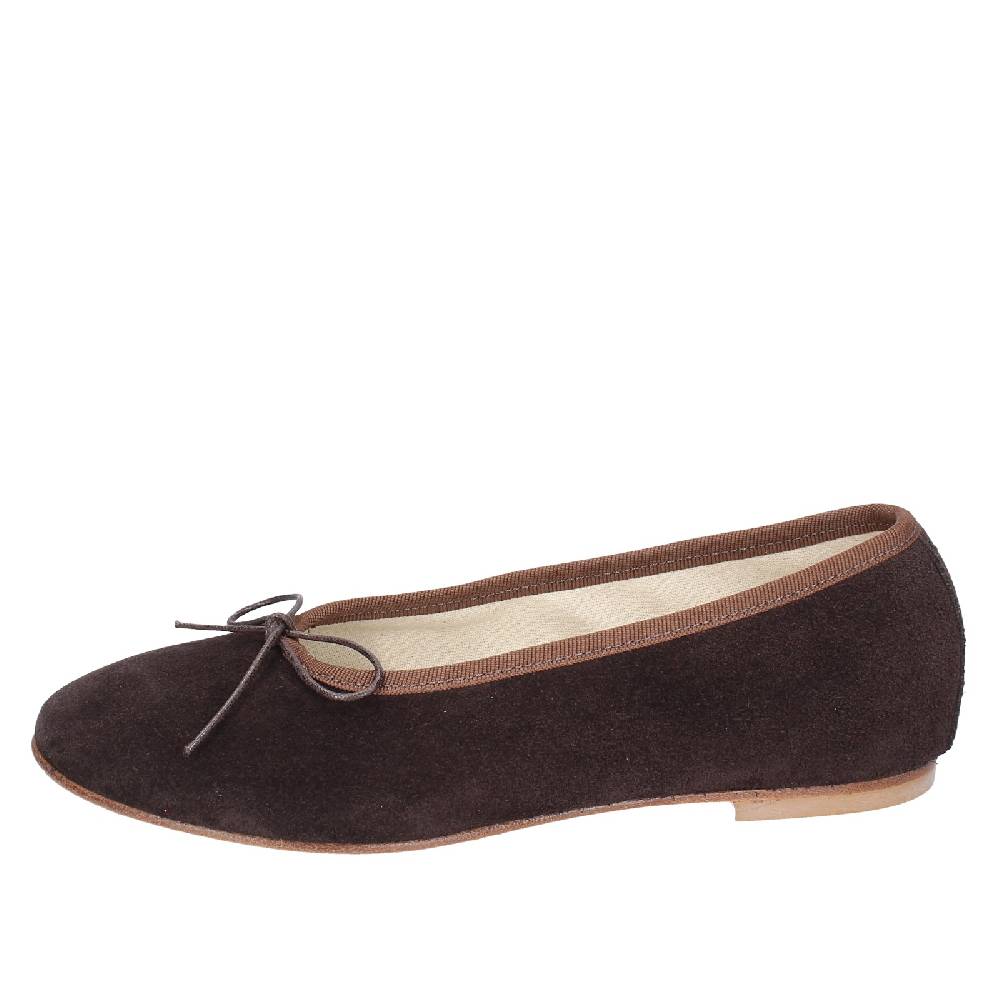 scarpe donna ANNIEL ballerine marrone camoscio EX285 Consegna Veloce