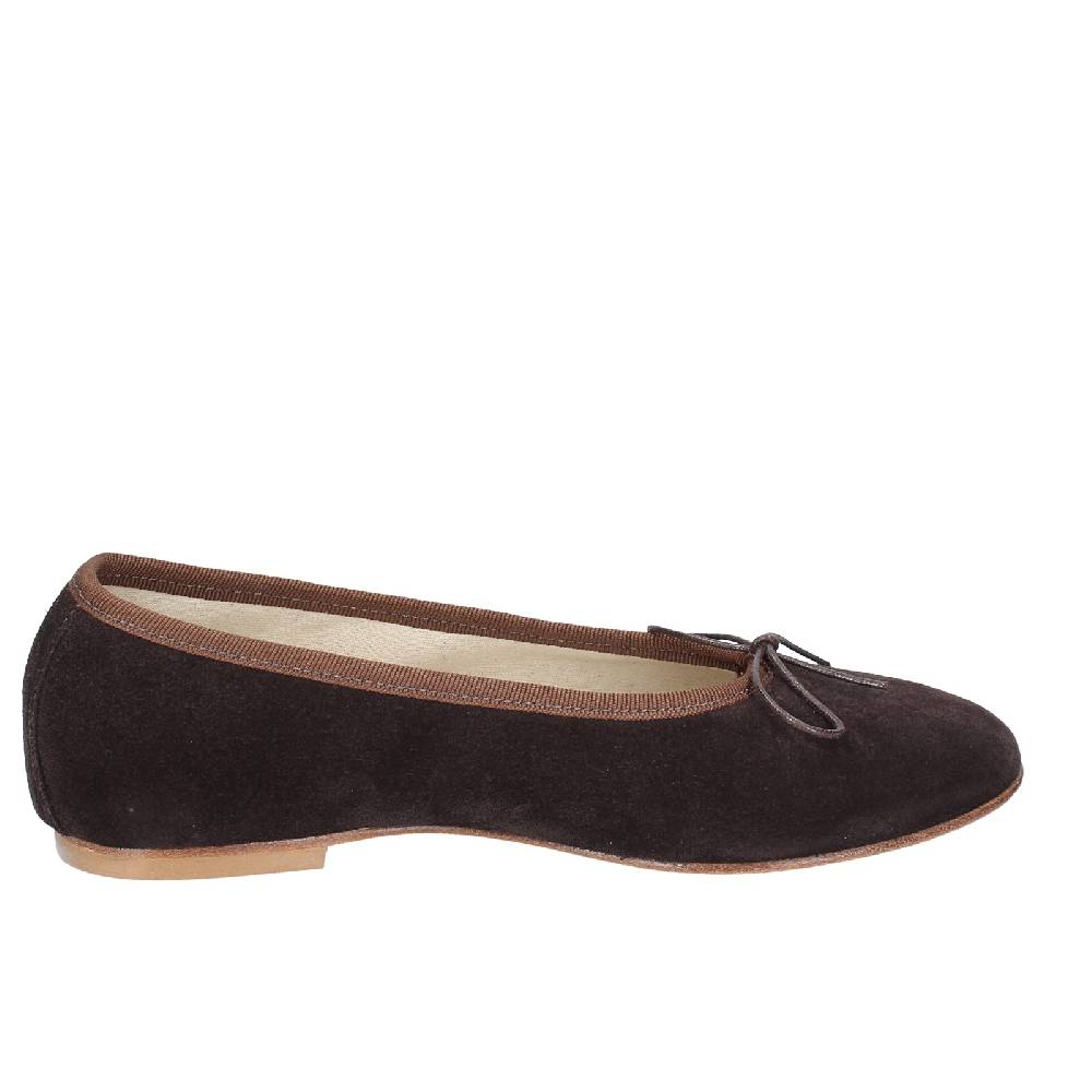 scarpe donna ANNIEL ballerine marrone camoscio EX285 Consegna Veloce