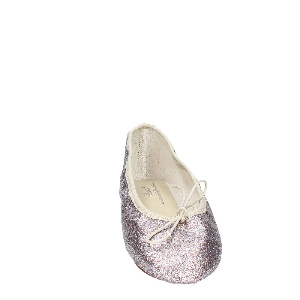 scarpe donna ANNIEL ballerine viola glitter argento EX284 Promozione Limitata