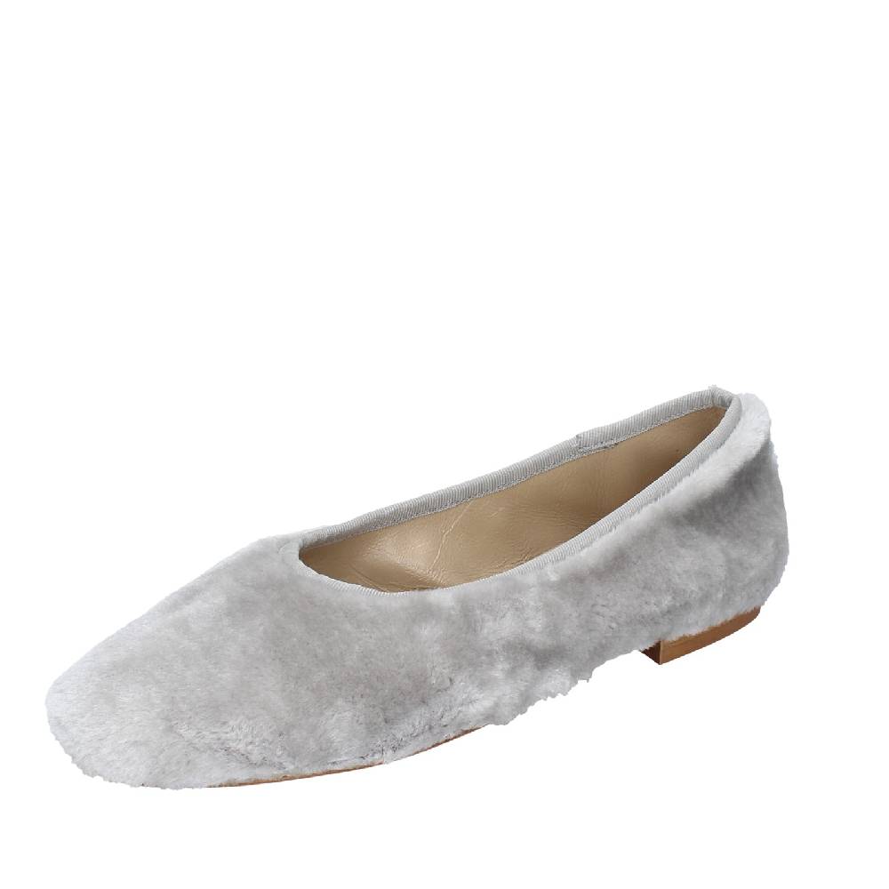 scarpe donna ANNIEL ballerine grigio tessuto EX283 Affare Del Giorno