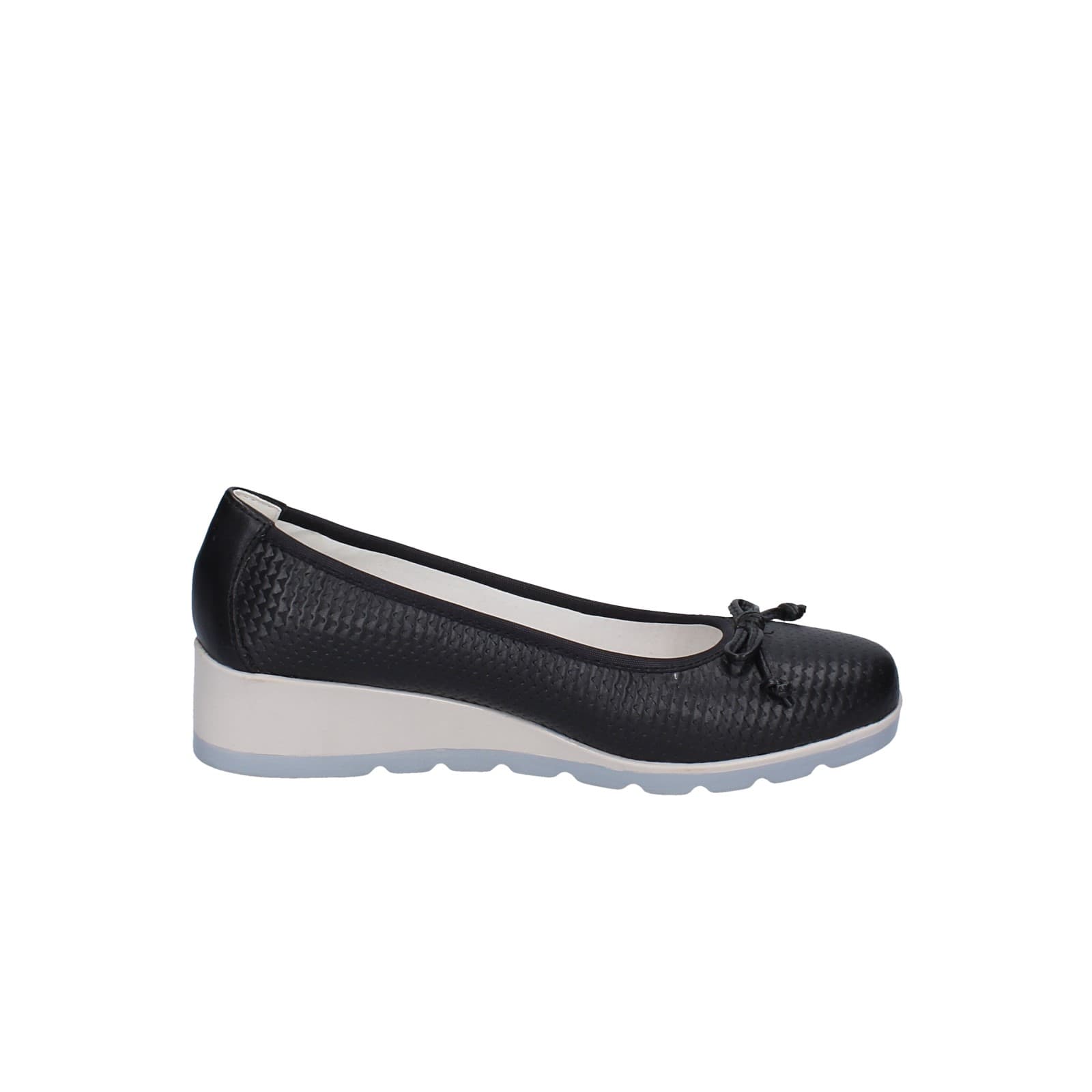 scarpe donna BLUEROSE ballerine nero pelle tessuto EY328 Presa