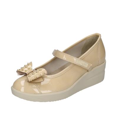 scarpe donna AGILE by RUCOLINE ballerine beige vernice 242 BD175 Sconto