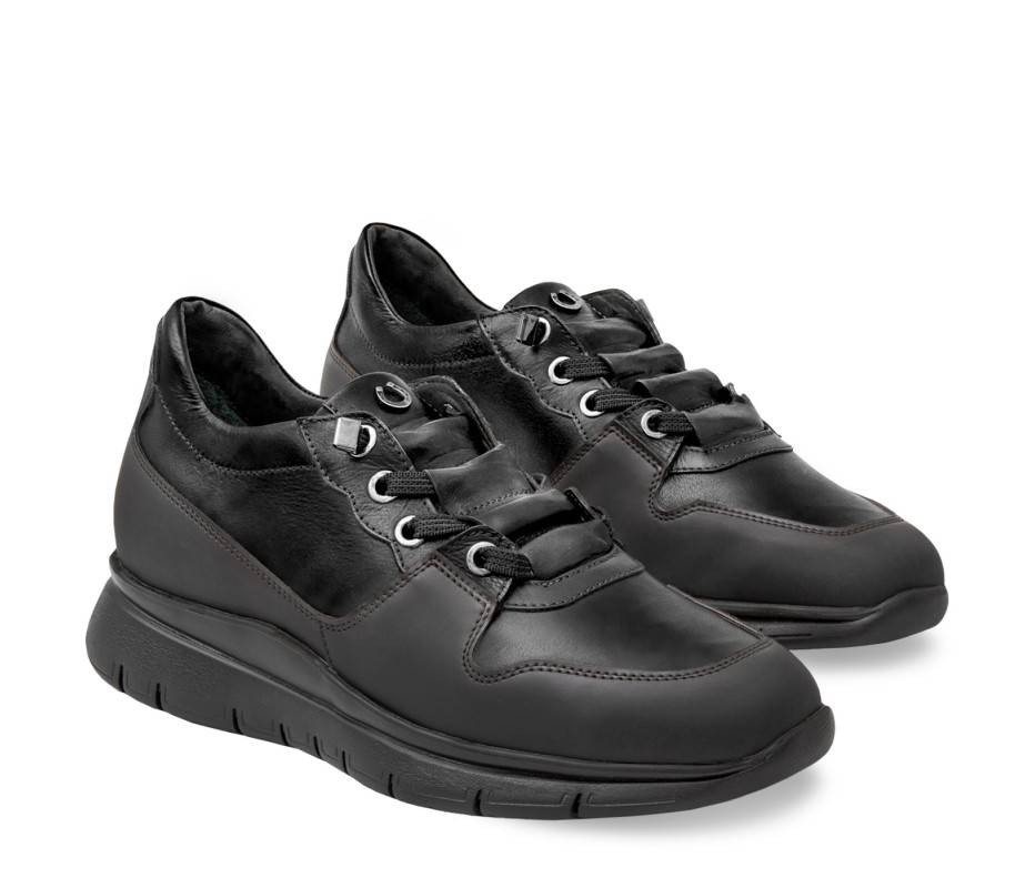 Pakerson SNEAKER AMIATA PELLE NERA Vendita Economica
