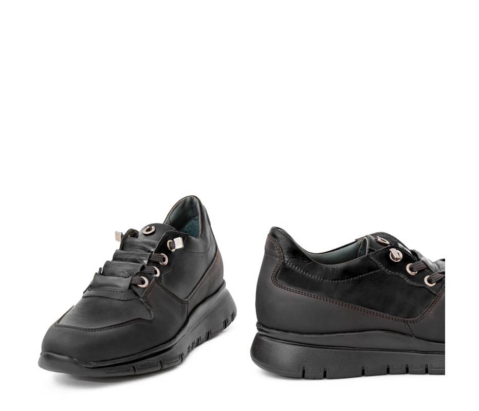 Pakerson SNEAKER AMIATA PELLE NERA Vendita Economica