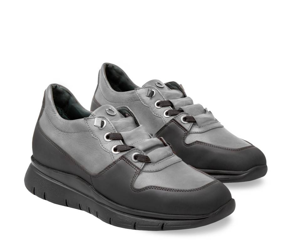 Pakerson SNEAKER AMIATA PELLE GRIGIO SMOG Saldi Di Fabbrica