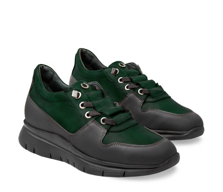 Pakerson SNEAKER AMIATA PELLE VERDE INTENSO In Saldo