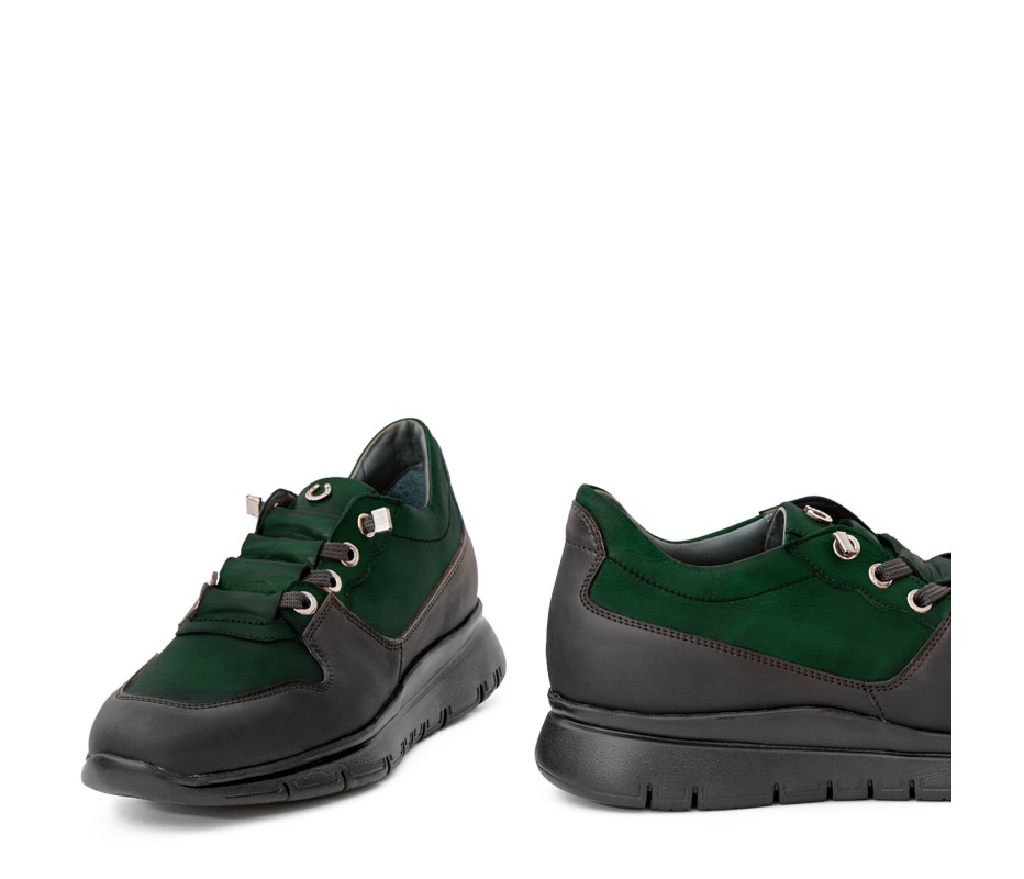 Pakerson SNEAKER AMIATA PELLE VERDE INTENSO In Saldo