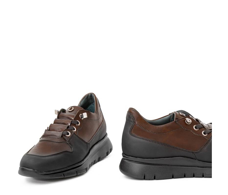 Pakerson SNEAKER AMIATA PELLE CIOCCOLATO Nuova