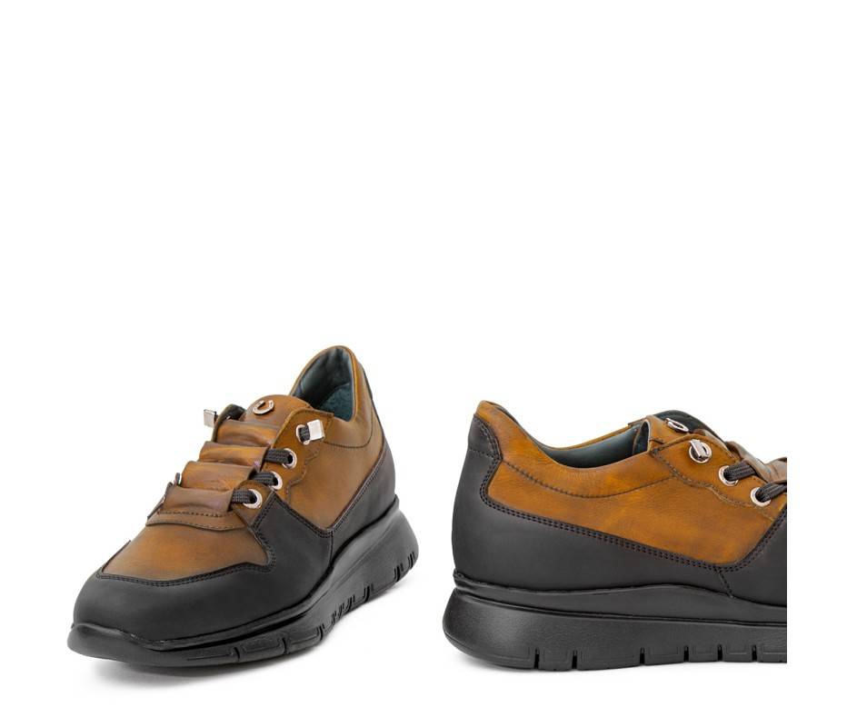 Pakerson SNEAKER AMIATA PELLE MARRONE TAN Moda