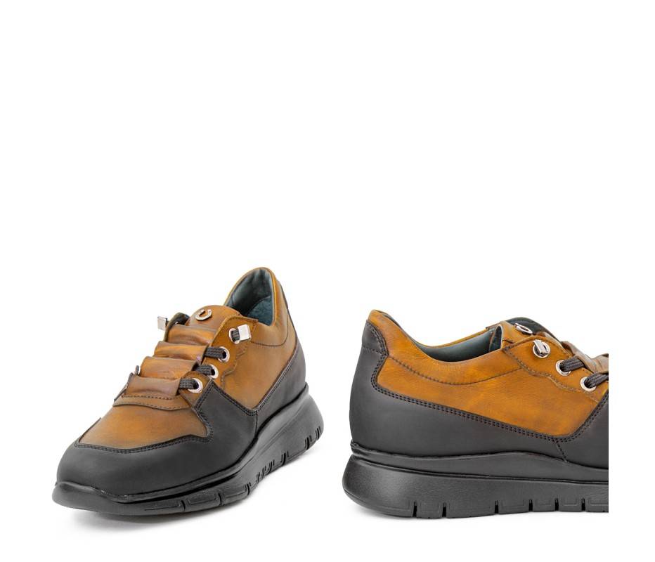 Pakerson SNEAKER AMIATA PELLE GIALLO SENAPE 2025
