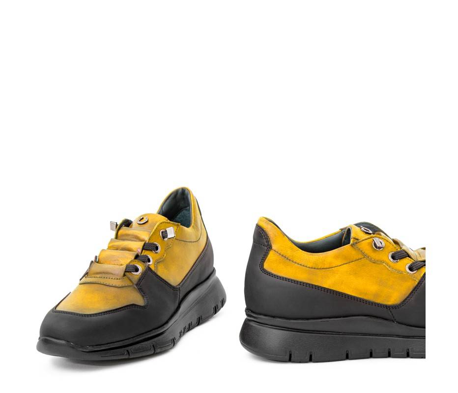 Pakerson SNEAKER AMIATA PELLE GIALLA Italy