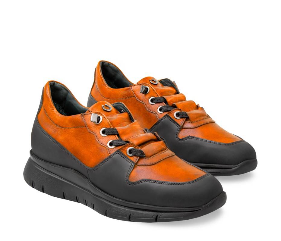 Pakerson SNEAKER AMIATA PELLE ARANCIO Italia