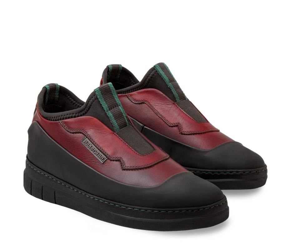 Pakerson SCARPA ABETONE PELLE ROSSO BORDEAUX Affare Del Giorno