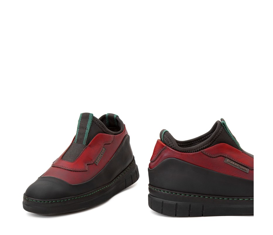 Pakerson SCARPA ABETONE PELLE ROSSO BORDEAUX Affare Del Giorno