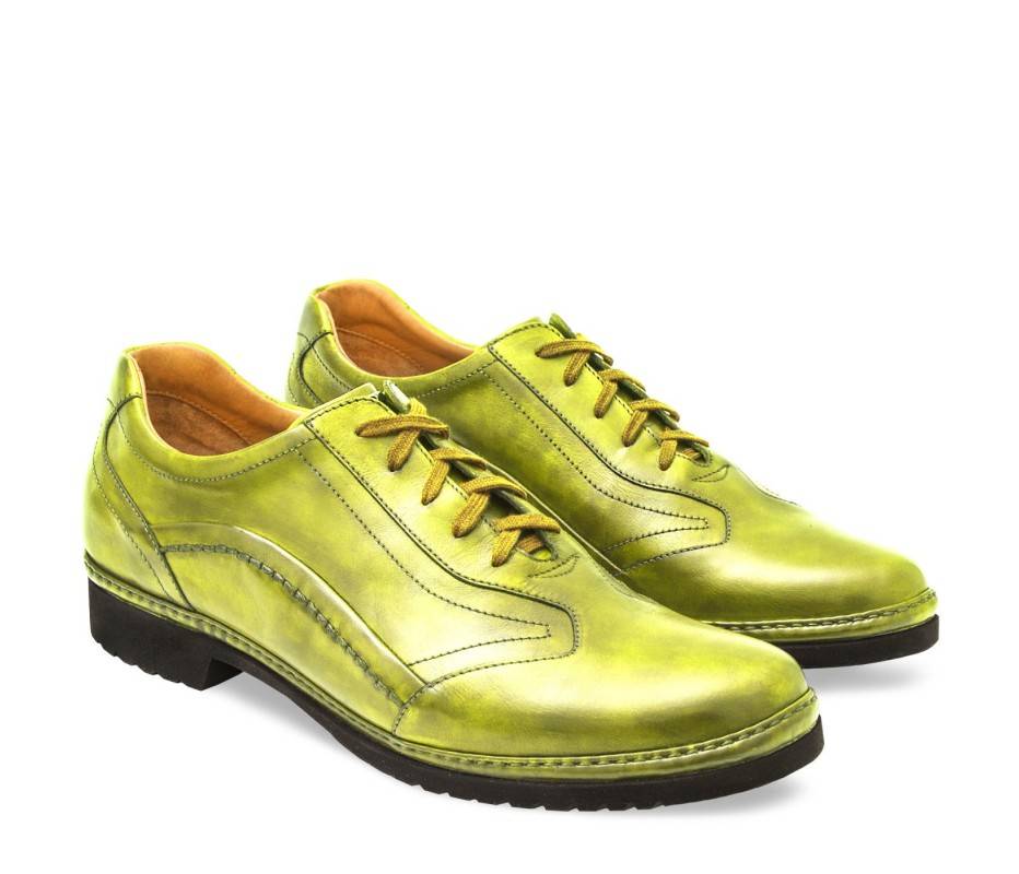 Pakerson DERBY PIENZA PELLE VERDE PISTACCHIO Sottocosto