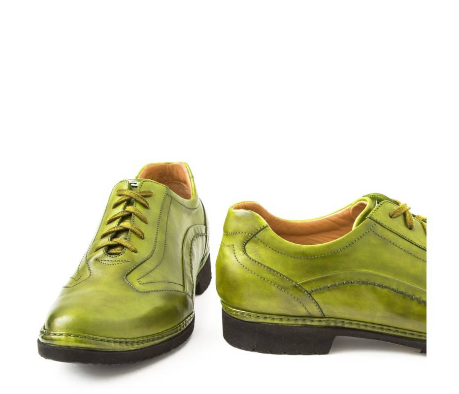 Pakerson DERBY PIENZA PELLE VERDE PISTACCHIO Sottocosto