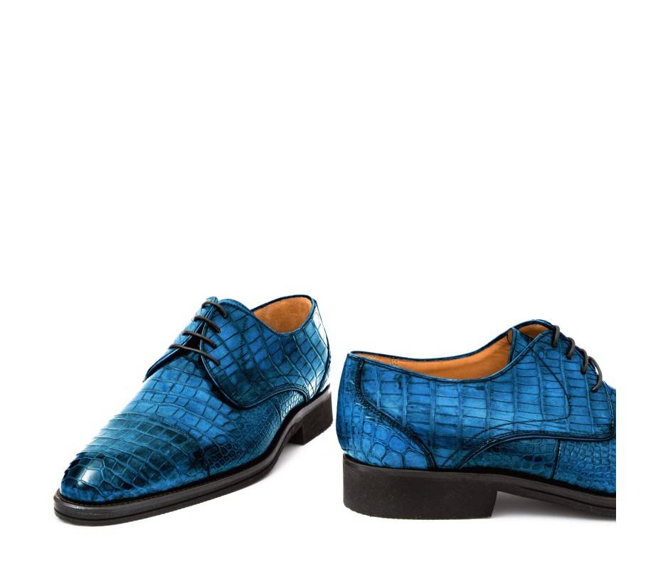 Pakerson DERBY FIRENZE ALLIGATORE AZZURRO BAY Novità