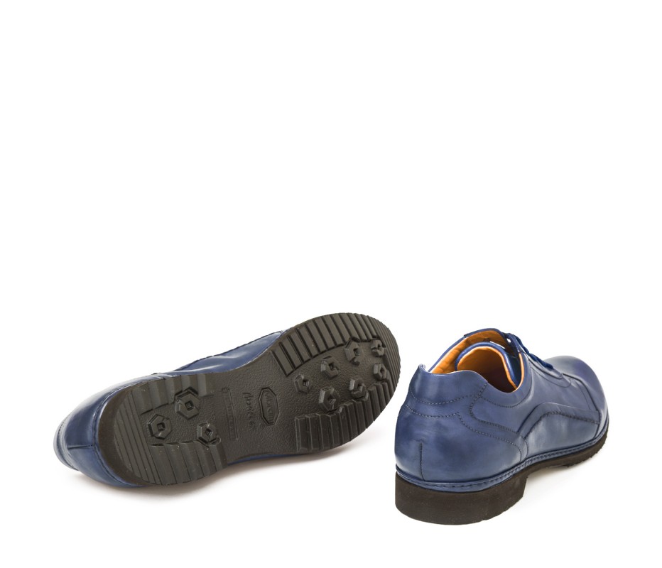Pakerson DERBY PIENZA PELLE BLU NAVY In Vendita