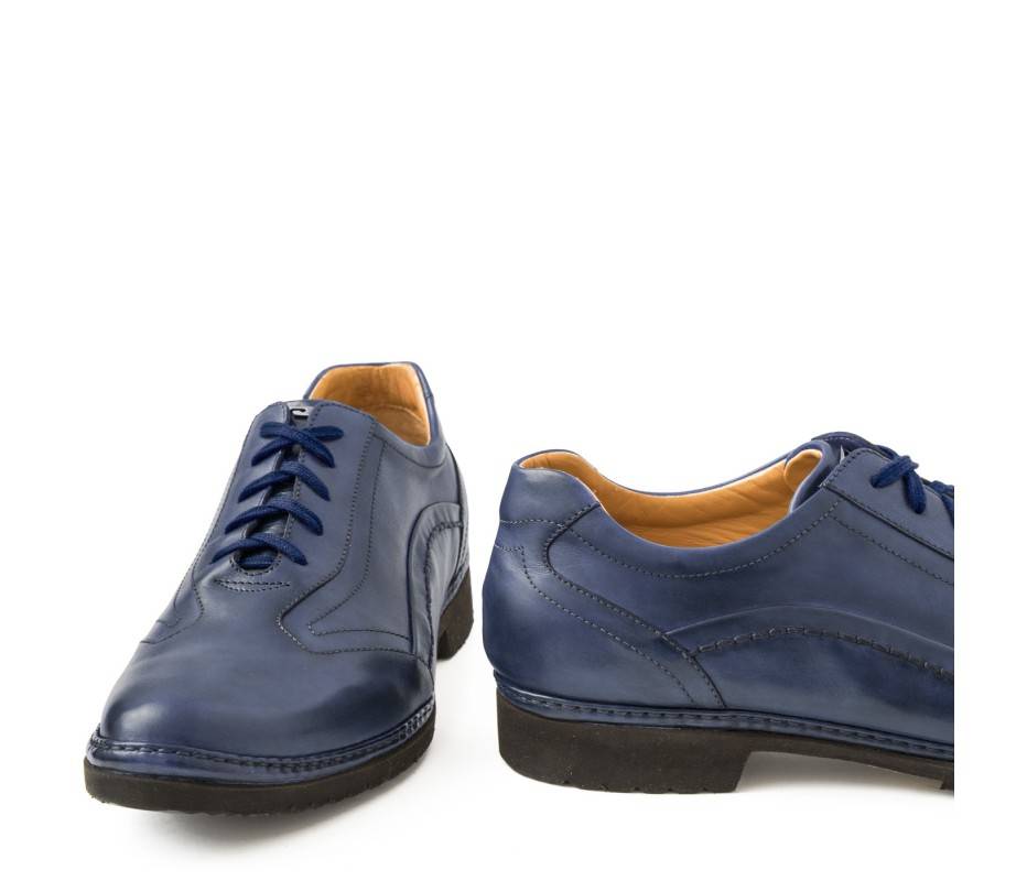 Pakerson DERBY PIENZA PELLE BLU NAVY In Vendita