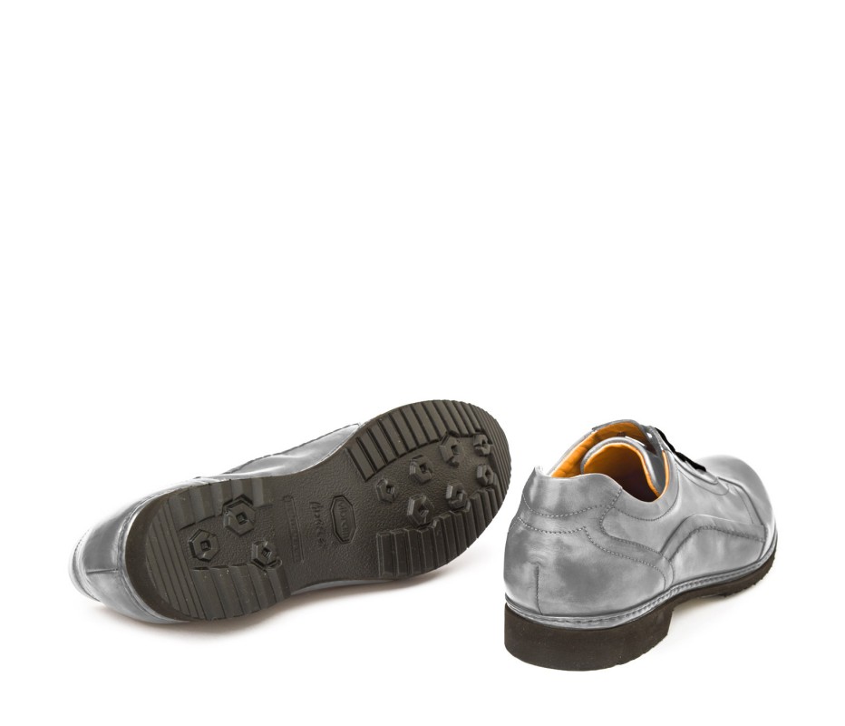 Pakerson DERBY PIENZA PELLE GRIGIO SMOG Vendita Calda