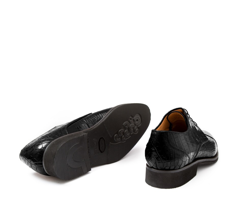 Pakerson DERBY FIRENZE ALLIGATORE NERO Saldi Di Fabbrica