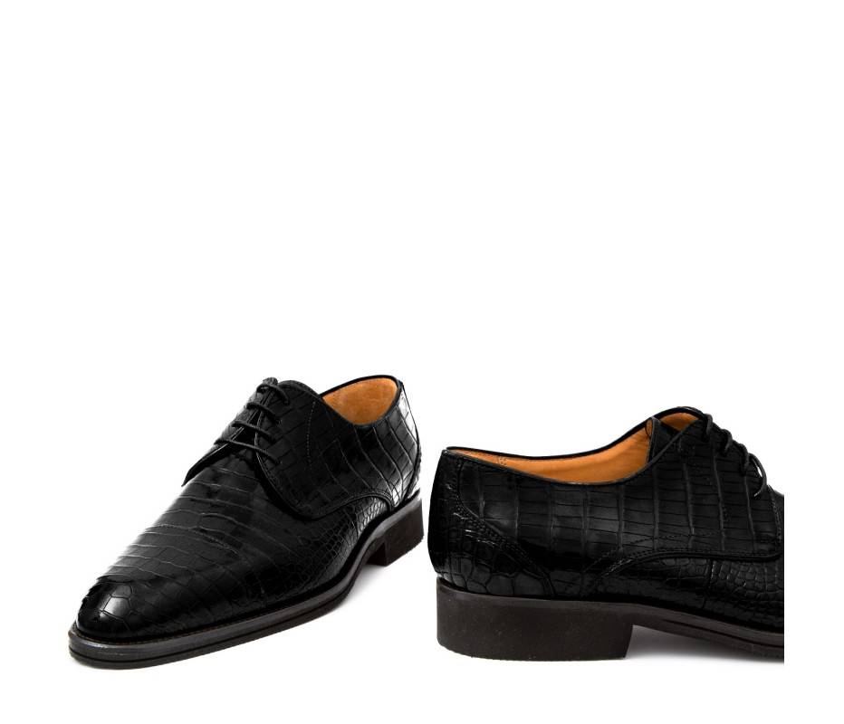 Pakerson DERBY FIRENZE ALLIGATORE NERO Saldi Di Fabbrica