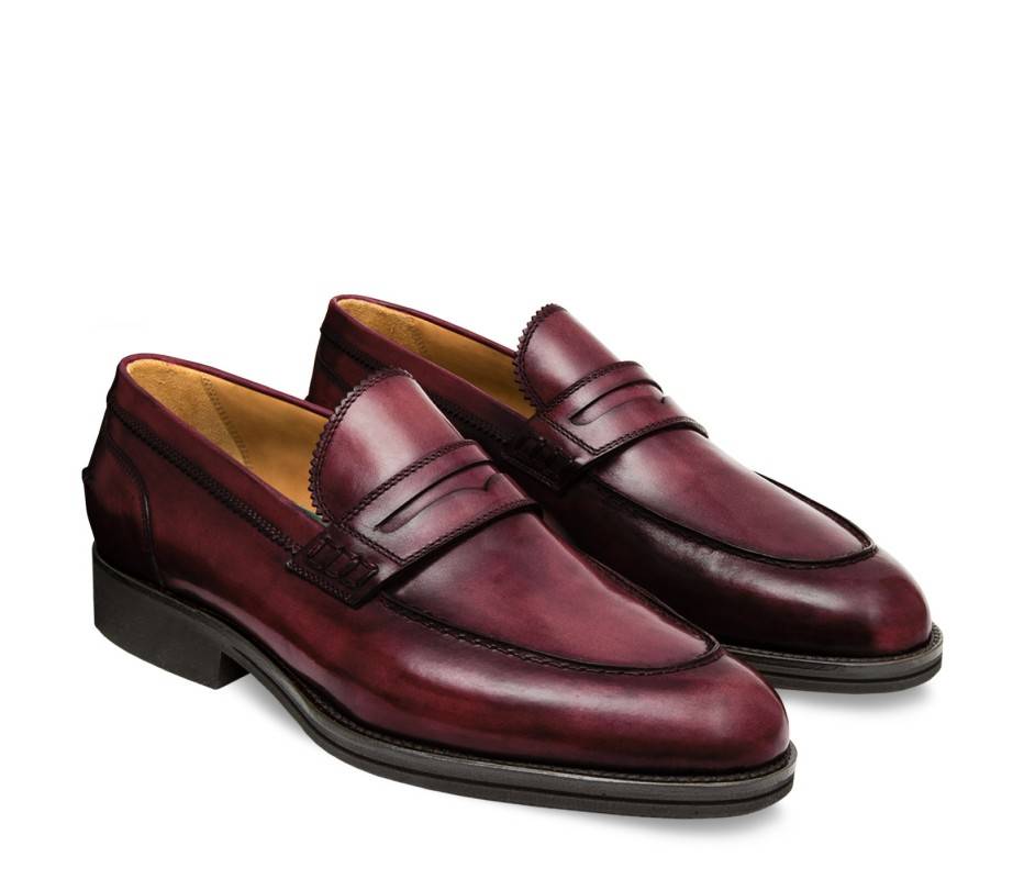 Pakerson MOCASSINO LUCCA PELLE BORDEAUX VINO I Più Venduti
