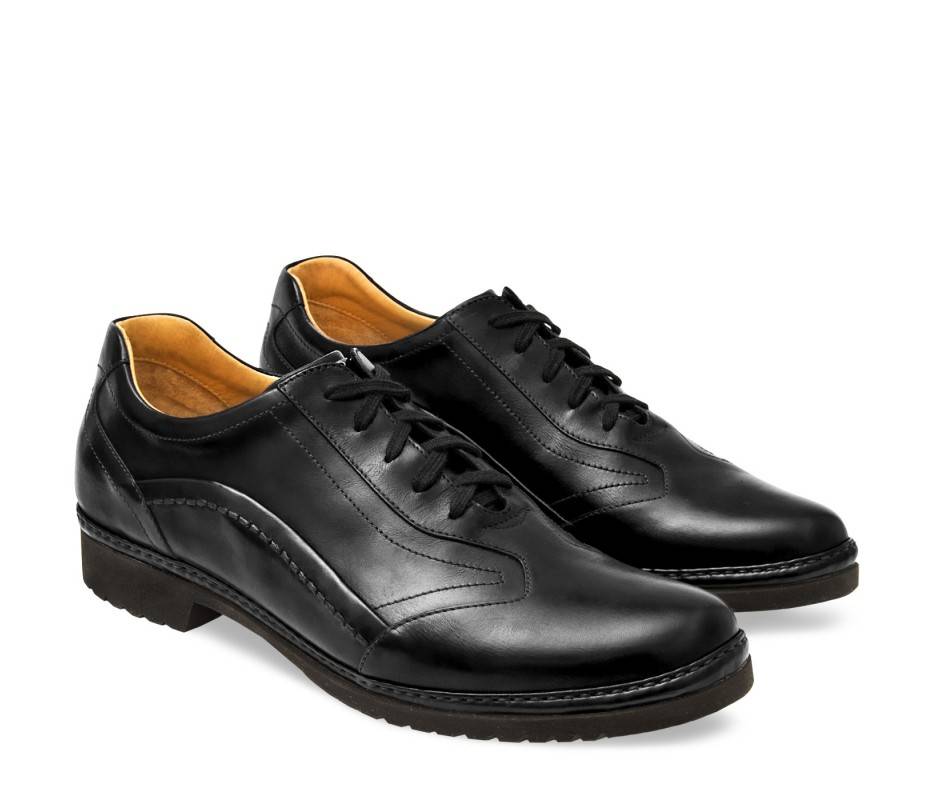 Pakerson DERBY PIENZA PELLE NERA Vendite Flash