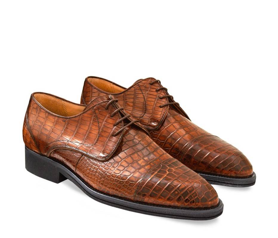 Pakerson DERBY FIRENZE ALLIGATORE MARRONE WOOD Qualità