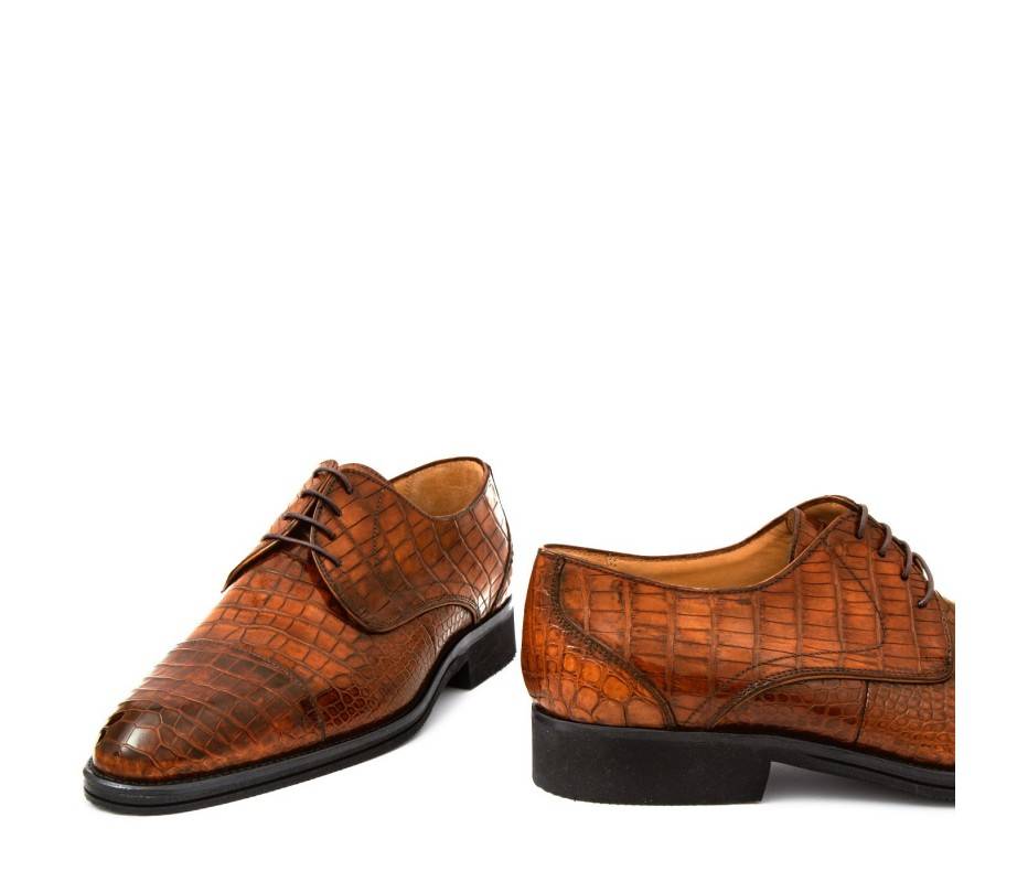 Pakerson DERBY FIRENZE ALLIGATORE MARRONE WOOD Qualità