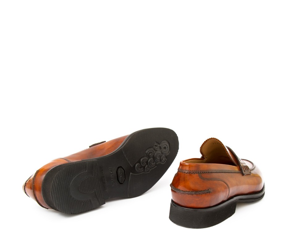 Pakerson MOCASSINO LUCCA PELLE MARRONE WOOD Vendita