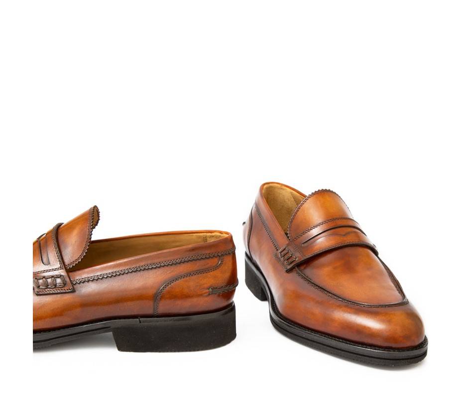 Pakerson MOCASSINO LUCCA PELLE MARRONE WOOD Vendita