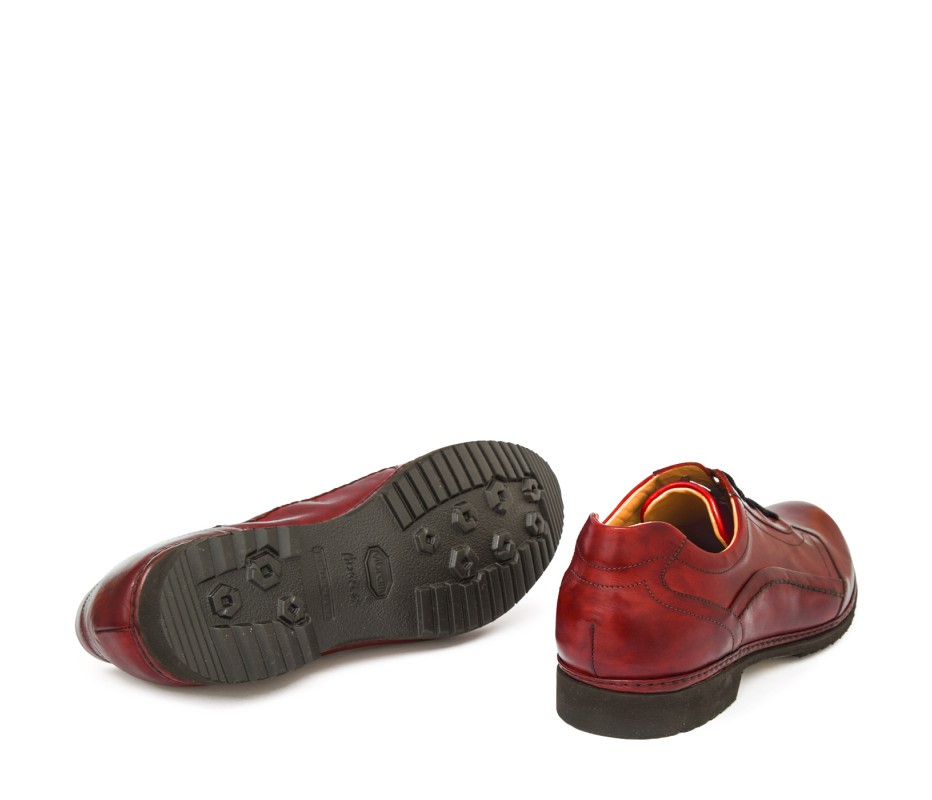 Pakerson DERBY PIENZA PELLE ROSSO BORDEAUX Promozione