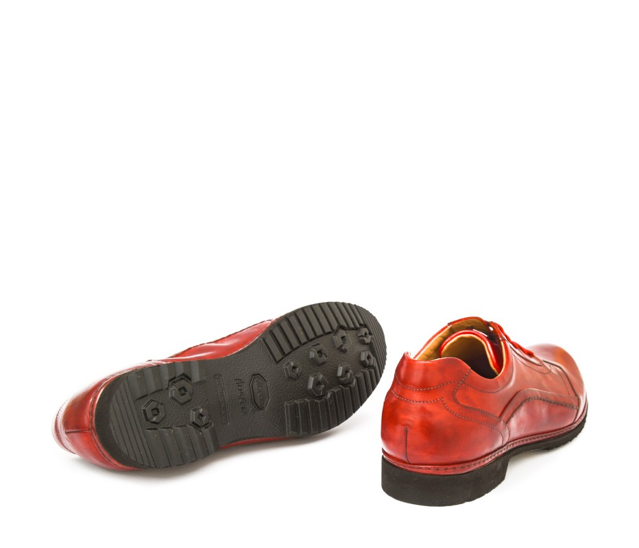 Pakerson DERBY PIENZA PELLE ROSSA Fornitura limitata