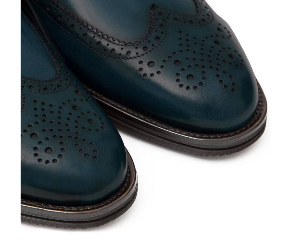 Pakerson DOPPIA FIBBIA SIENA PELLE BLU ISLAND Offerta San Valentino