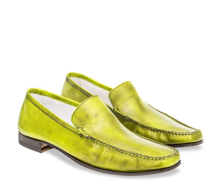Pakerson MOCASSINO CERRETO PELLE VERDE PISTACCHIO Novità