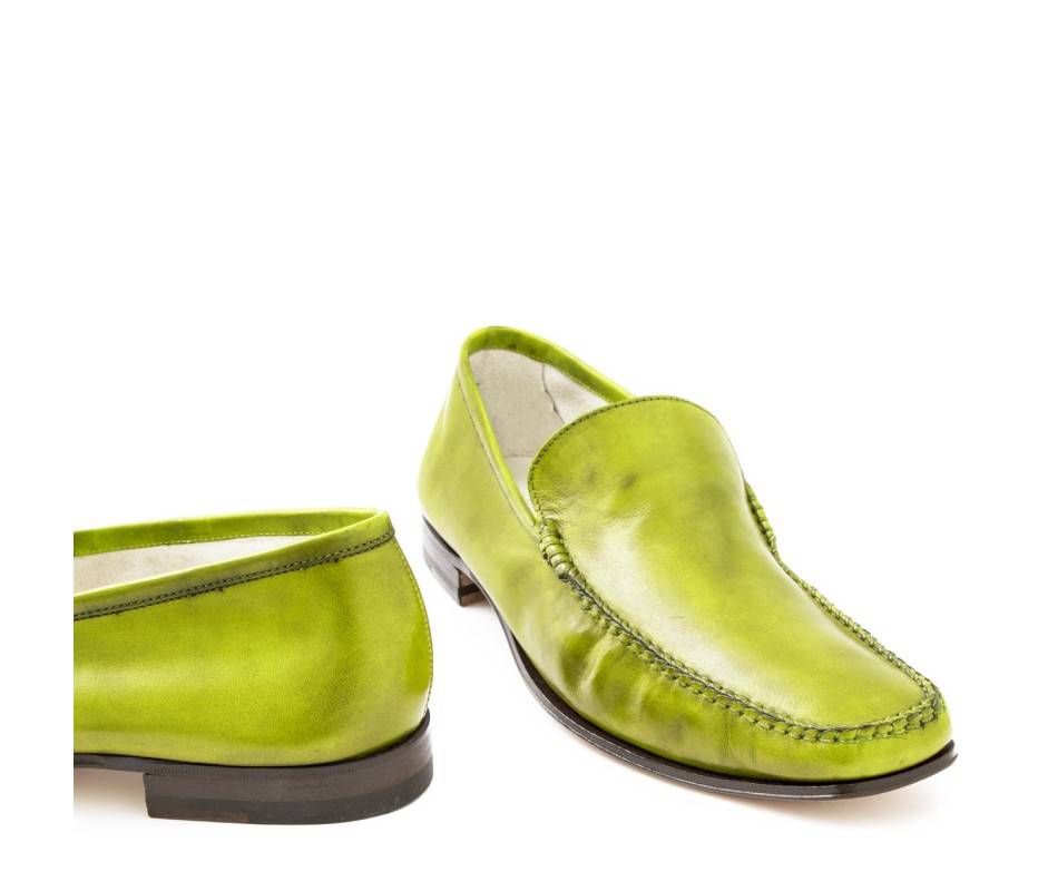 Pakerson MOCASSINO CERRETO PELLE VERDE PISTACCHIO Novità