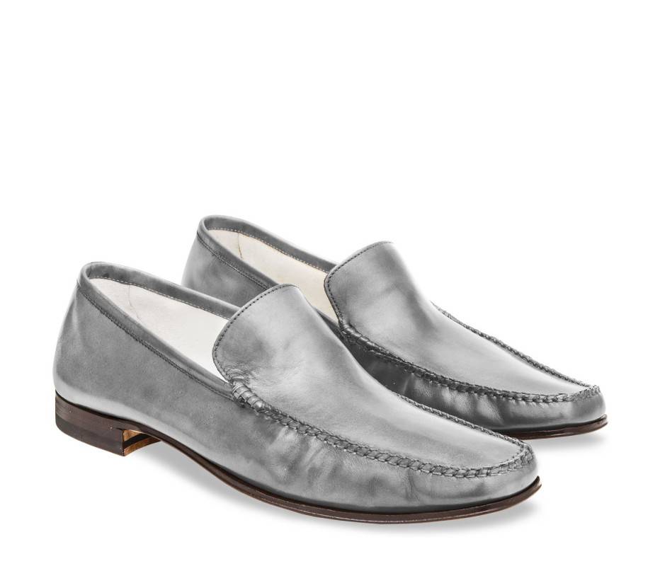 Pakerson MOCASSINO CERRETO PELLE GRIGIO SMOG Saldi
